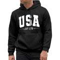 Lichtgewicht Hoodie Effen Zwart