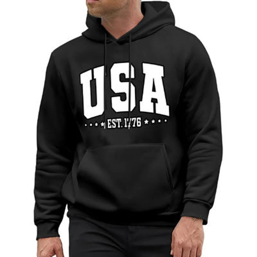 Lichtgewicht Hoodie Effen Zwart