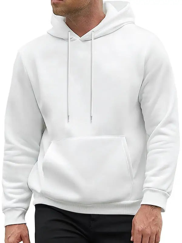 Lichtgewicht Hoodie Effen Zwart
