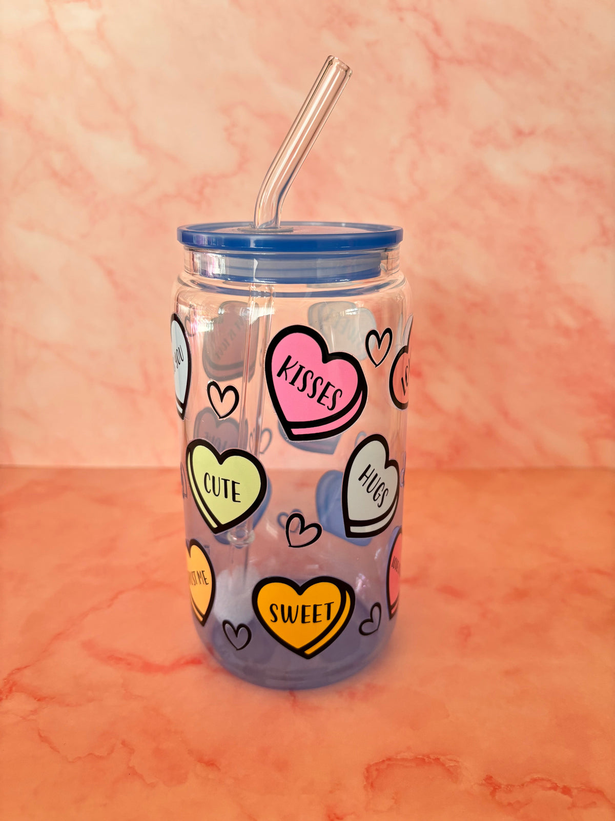 Cute hearts beker 💖