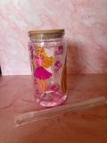Barbie glitter drinkbeker