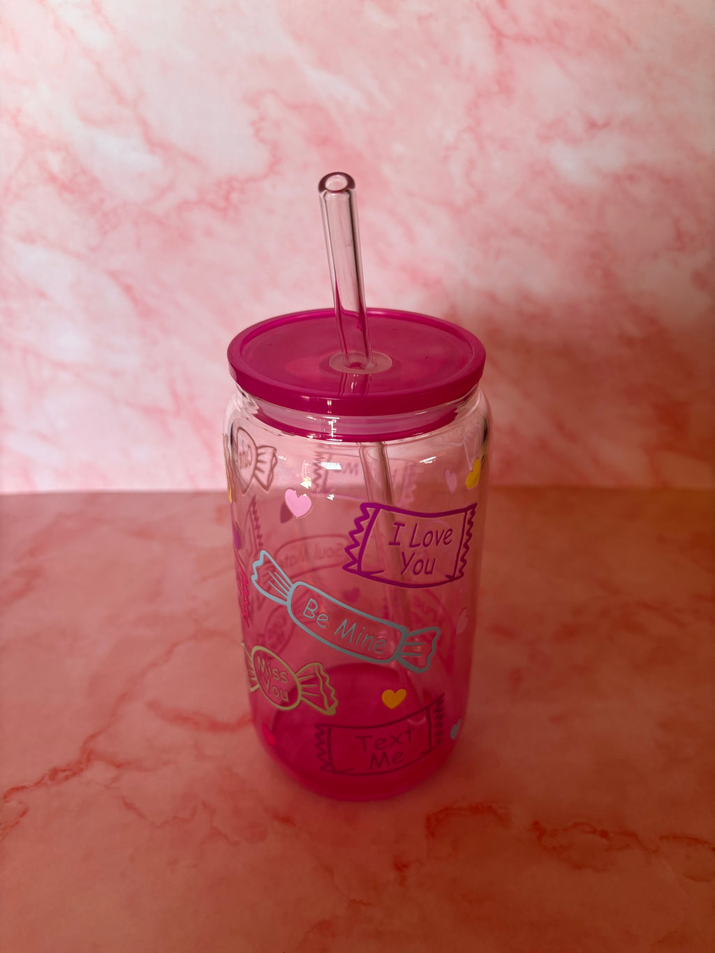 Glazen “Love Candy” drinkbeker