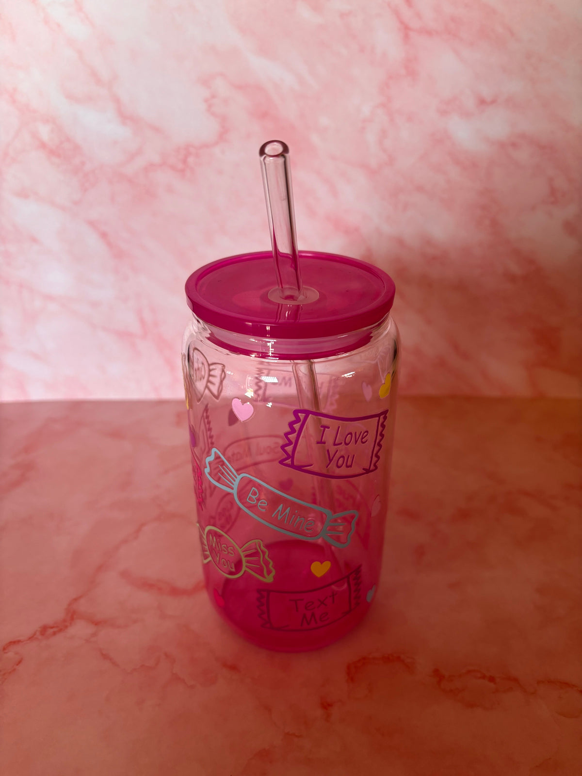 Glazen “Love Candy” drinkbeker