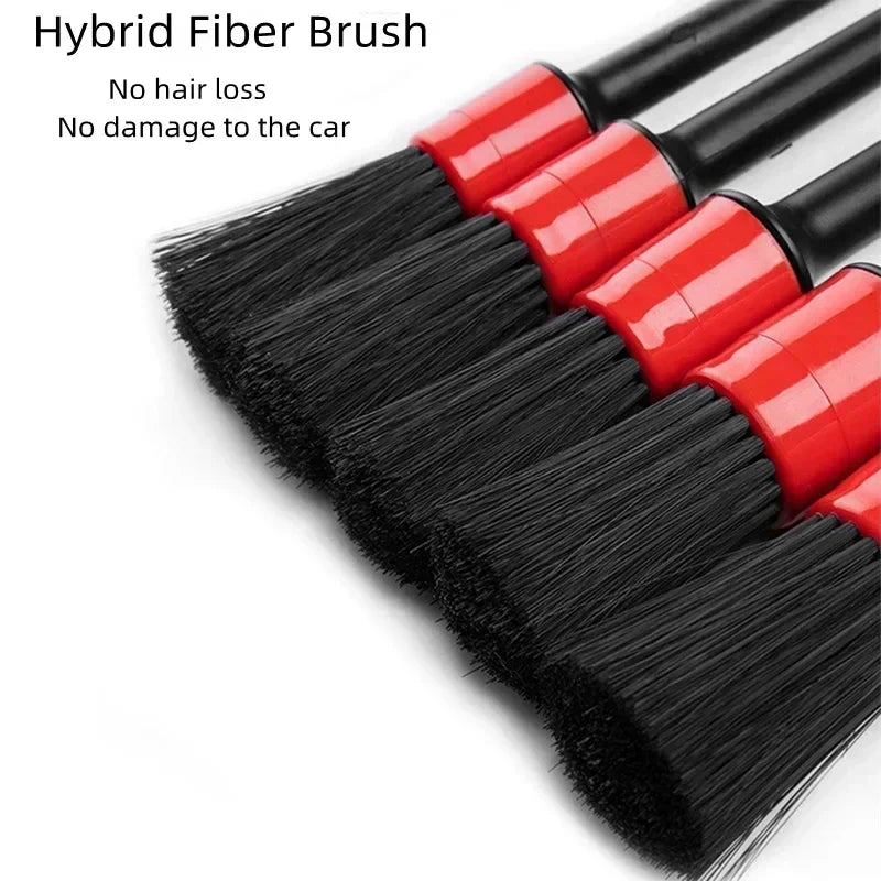 5 pieces car wash brush soft brush detailing brush
