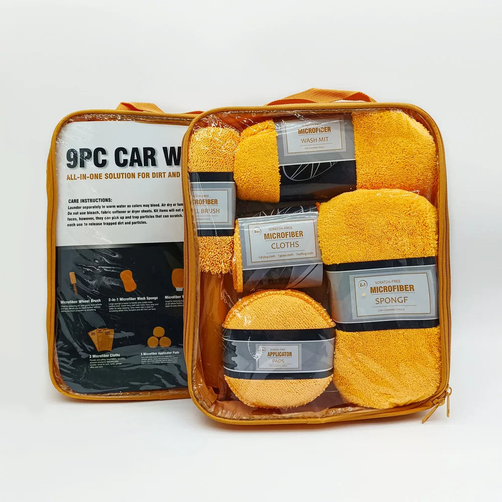Car Cleaning 9-Piece Set