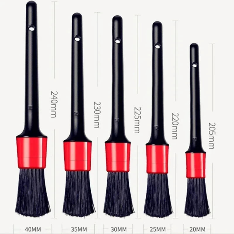 5 pieces car wash brush soft brush detailing brush