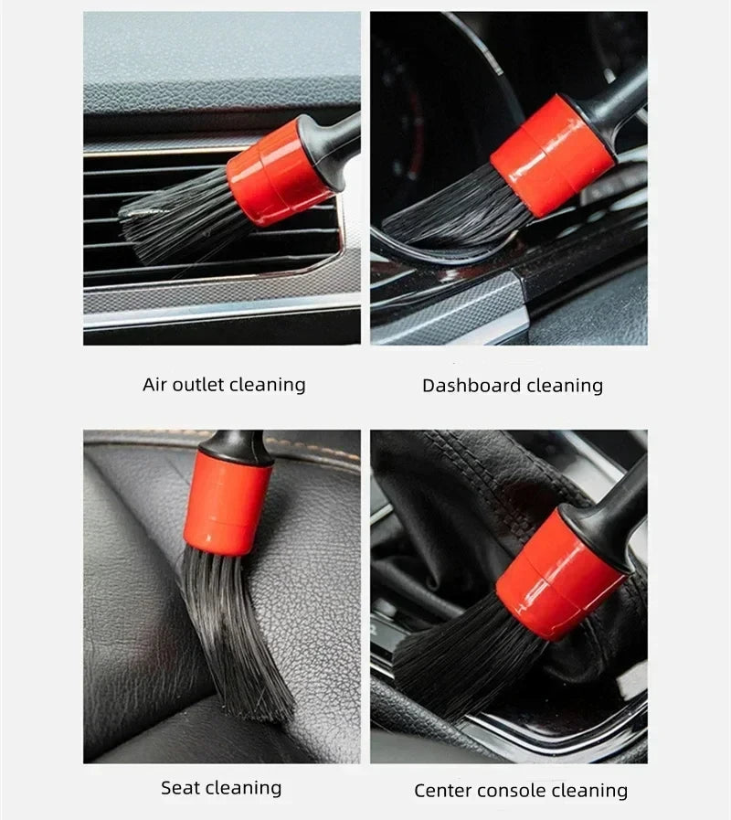 5 pieces car wash brush soft brush detailing brush