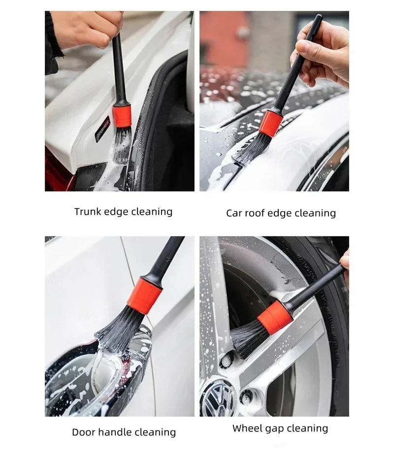 5 pieces car wash brush soft brush detailing brush